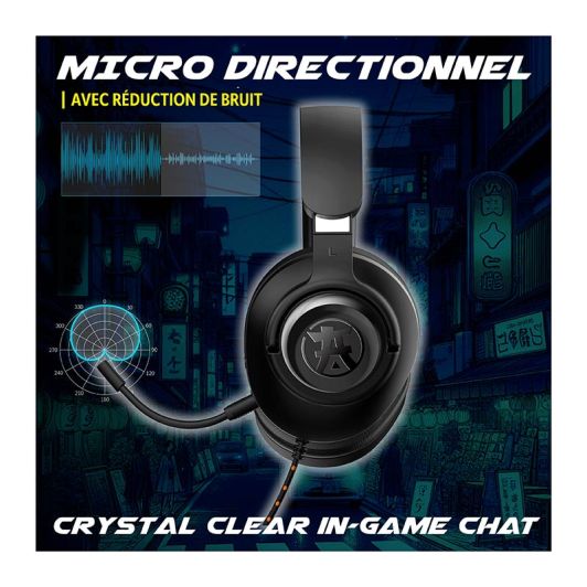 auric. gaming AKUMA SEINEN H04 NOIR