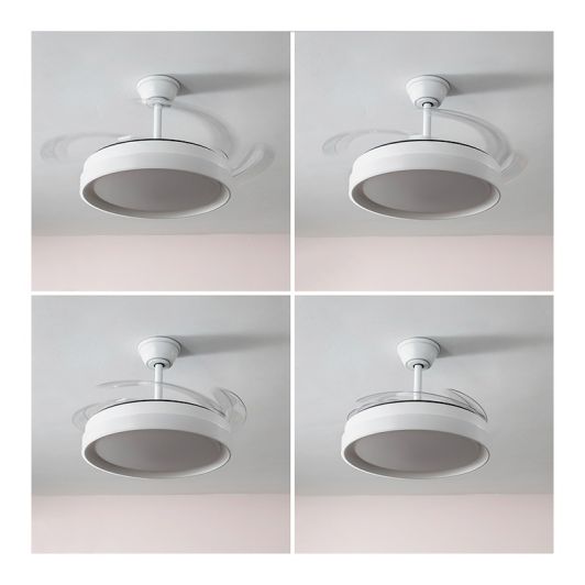 VENTILATEUR DE TECHO CON ASPAS RETRÁCTILES INNOVAGOODS V0103989 Color Blanco y Madera