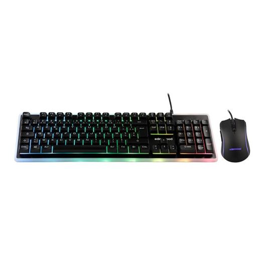 Pack Gaming Edenwood 2en1 : Teclado retro iluminado Español y ratón de alta precisión