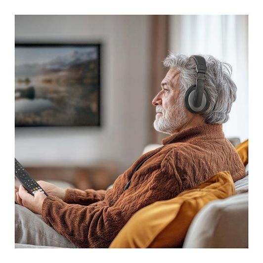 Auriculares para TV HAMA Wired Shell II, color negro