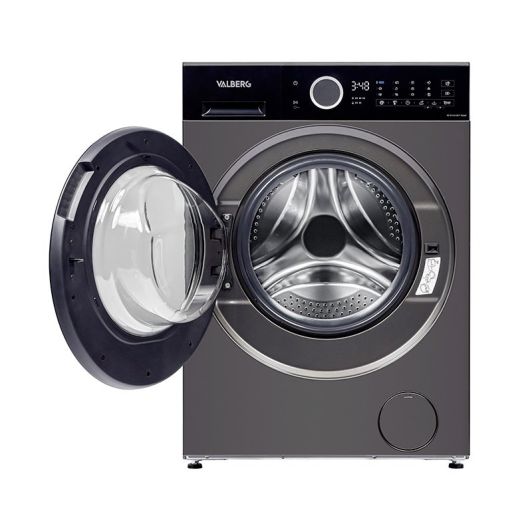 Lavadora 8kg 1400rpm Clase A -30% VALBERG Gris Carga Frontal WF 814 A-30 F S566C
