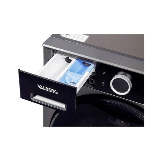 Lavadora 8kg 1400rpm Clase A -30% VALBERG Gris Carga Frontal WF 814 A-30 F S566C