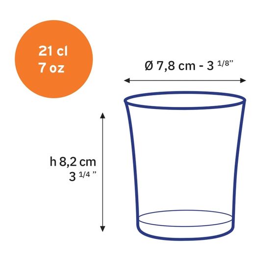 Pack DURALEX 6 vasos Lys 21cl saphir