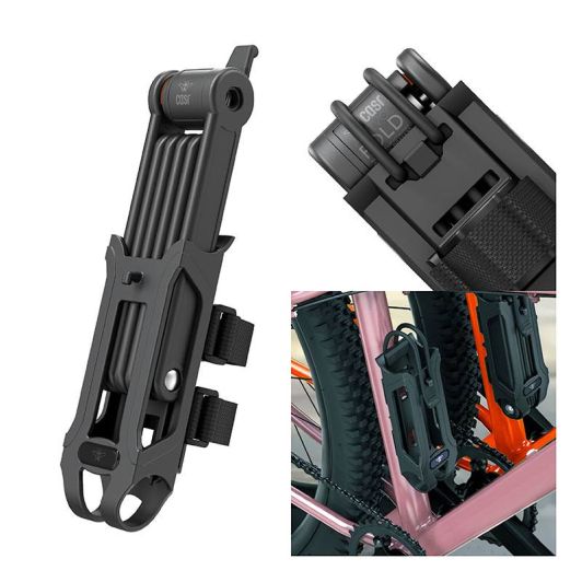 Candado plegable CASR con soporte para bicicleta y patinete