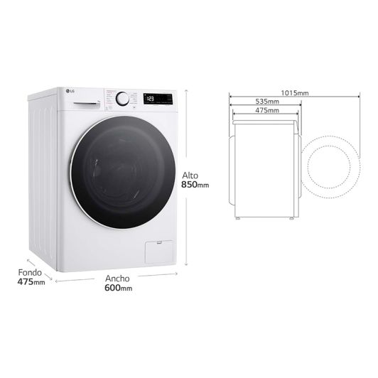 LAVADORA 9kg LG con motor AI Direct Drive F2WR5S09A0W