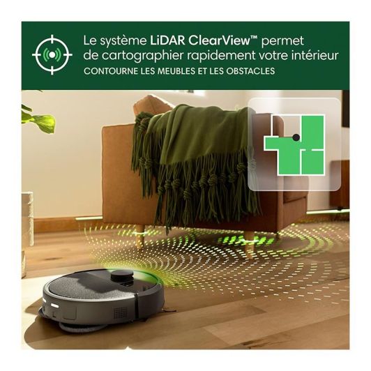 Aspiradora robot IROBOT ROOMBA PLUS 406 COMBO + ESTACIÓN AUTO LAVADO