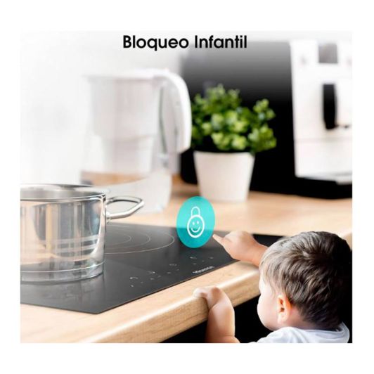 Placa Vitrocerámica 3 zonas 2700w HISENSE E6332BSCE