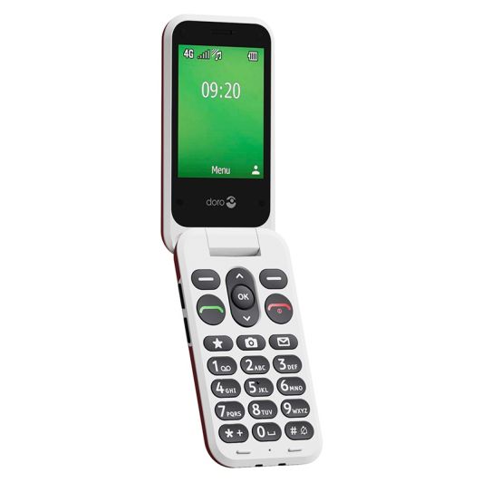 Teléfono Movil DORO Leva 22S Rojo Senior con tapa