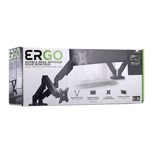 Soporte PC TNB 2 PANTALLAS MECÁNICAS