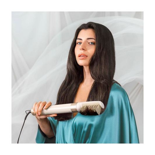 Cecotec Cepillo de Aire Caliente Secador Moldeador Alisador 10 Cabezales Tecnología Coanda CeramicCare 10in1 AirGlam Champagne