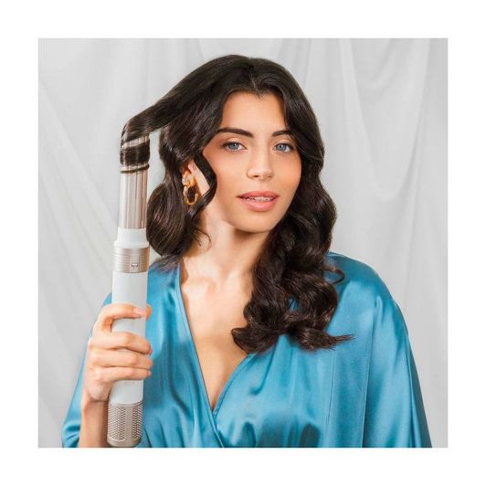 Cecotec Cepillo de Aire Caliente Secador Moldeador Alisador 10 Cabezales Tecnología Coanda CeramicCare 10in1 AirGlam Champagne