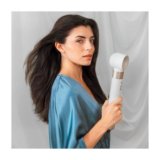 Cecotec Cepillo de Aire Caliente Secador Moldeador Alisador 10 Cabezales Tecnología Coanda CeramicCare 10in1 AirGlam Champagne