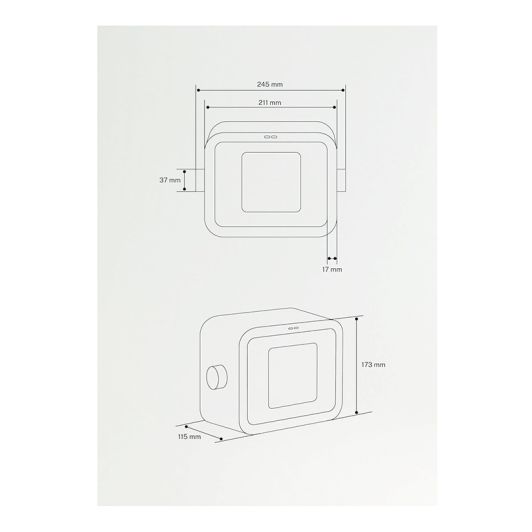 CREATE WARM BOX Calefactor Cerámico Verde/Calefactor Portátil-1500w
