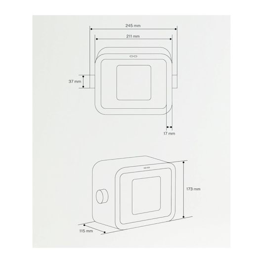 CREATE WARM BOX Calefactor Cerámico Rosa Pastel/Calefactor Portátil 1500w
