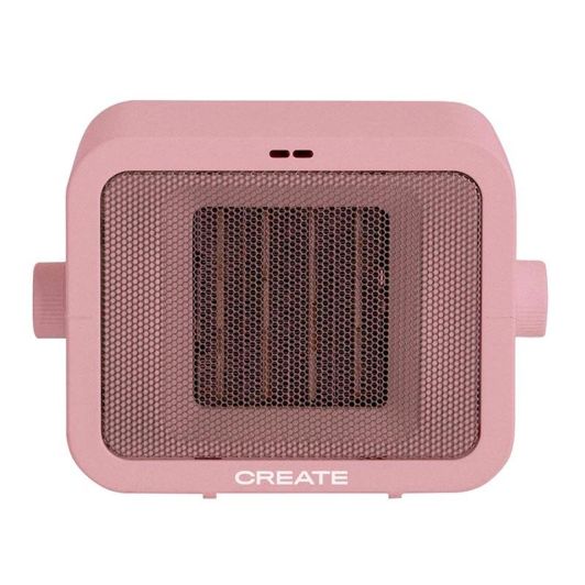 CREATE WARM BOX Calefactor Cerámico Rosa Pastel/Calefactor Portátil 1500w