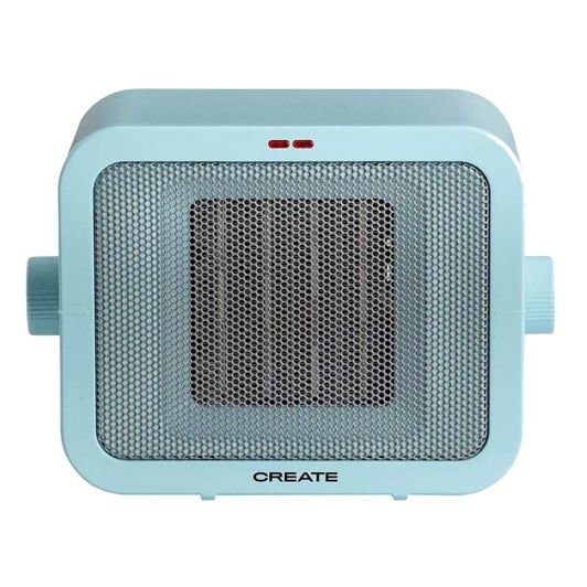 CREATE WARM BOX Calefactor Cerámico Azul/Calefactor Portátil 1500w