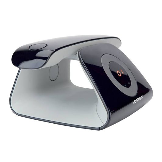 Teléfono inalámbrico LOGICOM RETRO 2 con contestador automático - Negro
