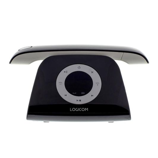 Teléfono inalámbrico LOGICOM RETRO 2 con contestador automático - Negro