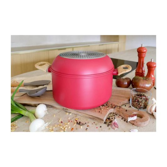 Batería de cocina MENASTYL frambuesa