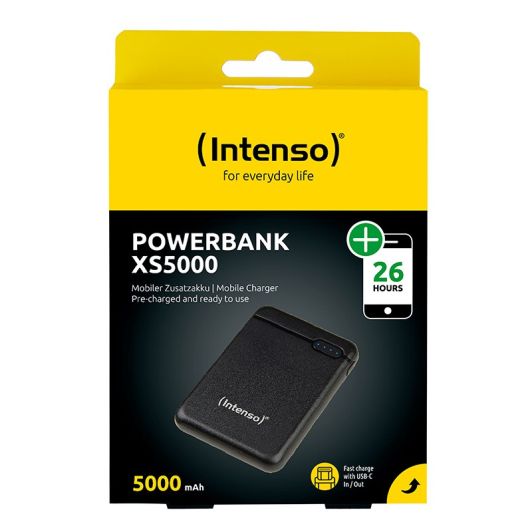 Batería de respaldo POWERBANK INTENSO 5000 MaH NEGRO