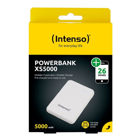 Batería de respaldo POWERBANK INTENSO 5000 MaH BLANCO