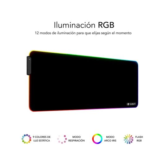 Alfombrilla Ratón Xl LED RGB 800x300x4  SUBBLIM 