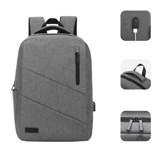 Mochila para portatil 15.6 City Gris SUBBLIM