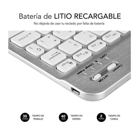 Teclado Retroiluminado Smart Bluetooth Para Tablet O Ipad    SUBBLIM   