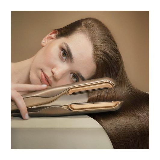 Cecotec Plancha de Pelo con Aire AirLisse 2in1 ForceDry Black.