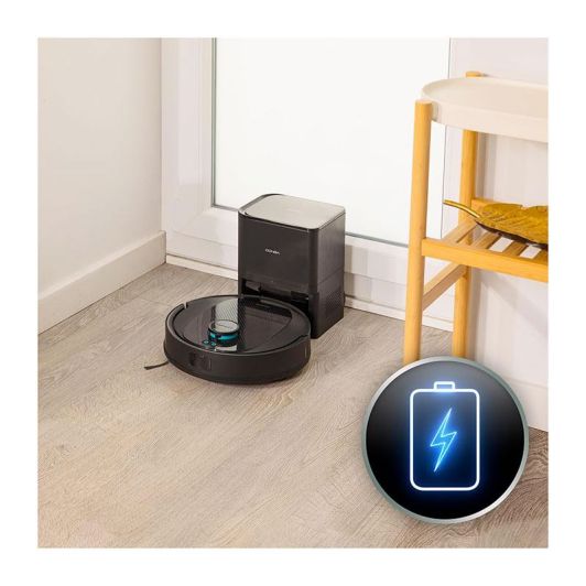 Cecotec Robot Aspiradora y Base Autovaciado Conga 7690 Immortal MAX Home M, Navegación Laser, Succión 5000 Pa