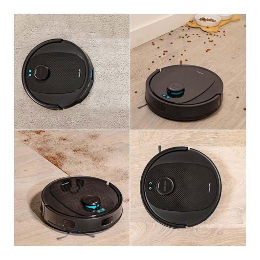 Cecotec Robot Aspiradora y Base Autovaciado Conga 7690 Immortal MAX Home M, Navegación Laser, Succión 5000 Pa