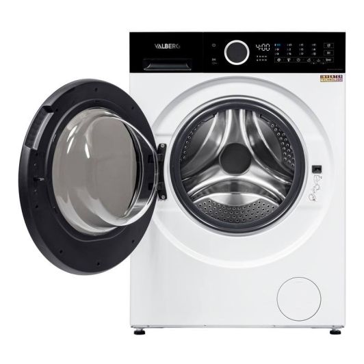 Lavadora 8kg, clase A-30%, motor inverter, blanca VALBERG WF 814 A-30 F W566C