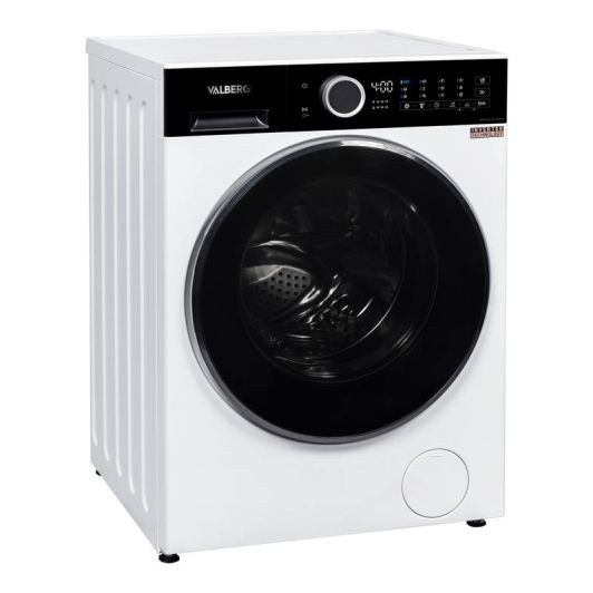 Lavadora 8kg, clase A-30%, motor inverter, blanca VALBERG WF 814 A-30 F W566C