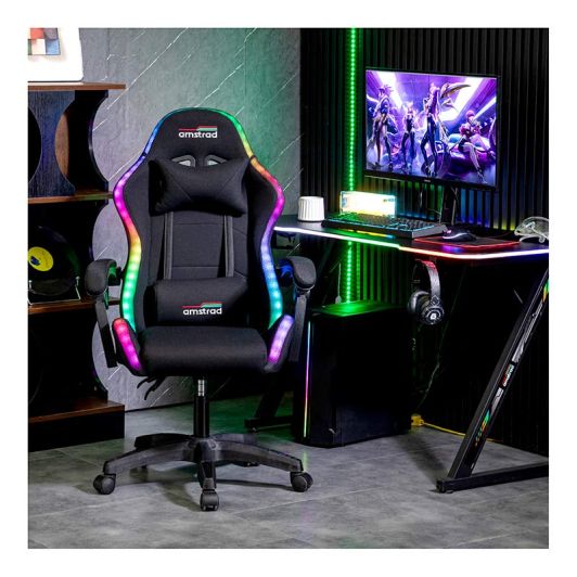 Silla Gaming con luces LED AMSTRAD AMS-LED