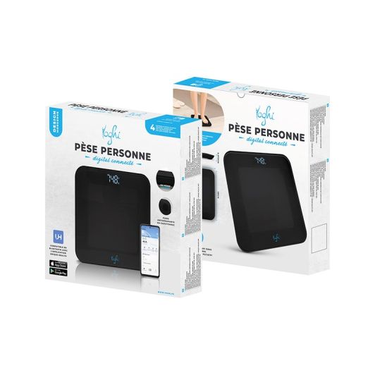 Bascula de baño conectada YOGHI I FIT 2 BLACK