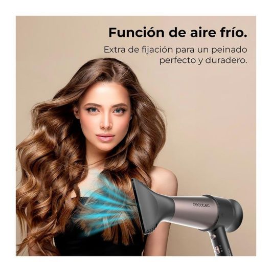 Secador de Pelo Bamba IoniCare RockStar Retro. 2000W, Motor Digital Cecotec