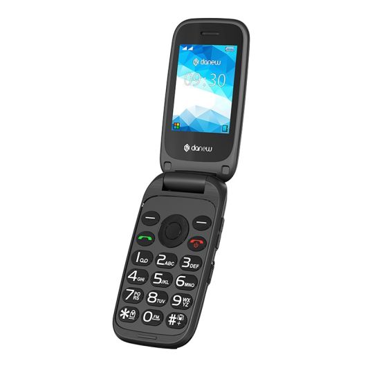 Movil DANEW K43 4G plegable Negro
