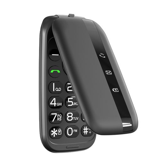 Movil DANEW K43 4G plegable Negro