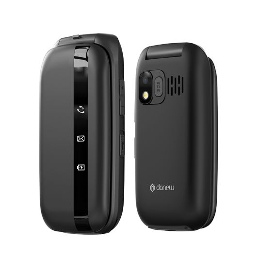 Movil DANEW K43 4G plegable Negro