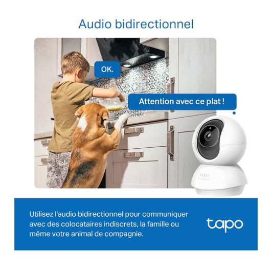Cámara de seguridad interior motorizada TAPO C230 3K 5MP
