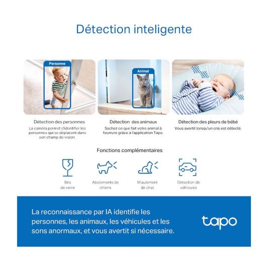 Cámara de seguridad interior motorizada TAPO C230 3K 5MP