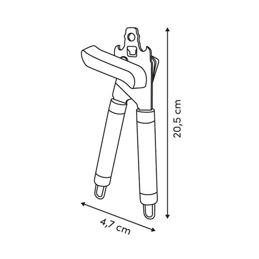 Abrelatas de acero inoxidable