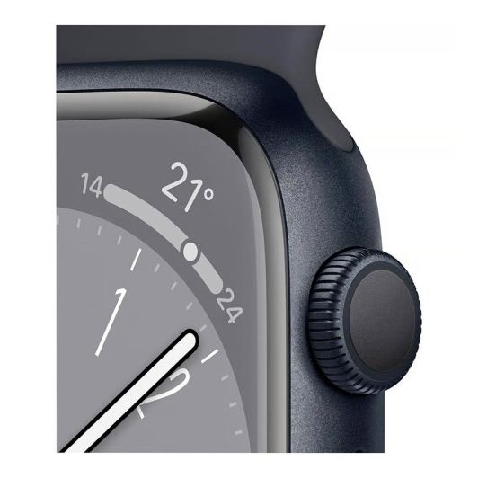 Reloj inteligente Apple Watch S8 de 45 mm con GPS, reacondicionado, grado A, color negro