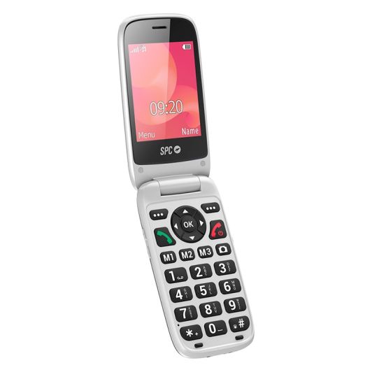 Móvil SPC Polaris con tapa abatible negra