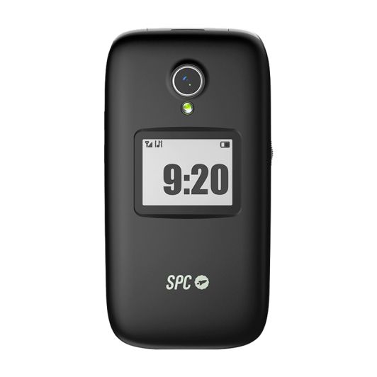 Móvil SPC Polaris con tapa abatible negra