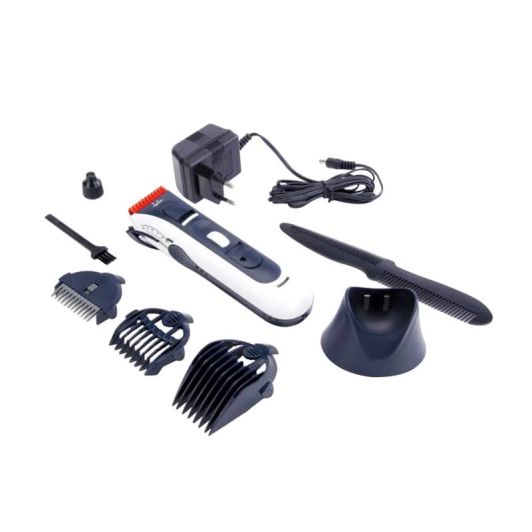 Jata MP373N Corta Barba Recargable con Autonomía de 70 Minutos sin Cable 3 Guías de Corte