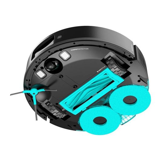 Cecotec Robot Aspirador y Friegasuelos con IA Conga M100 Spin AI. Inteligencia Artificial, 20000Pa