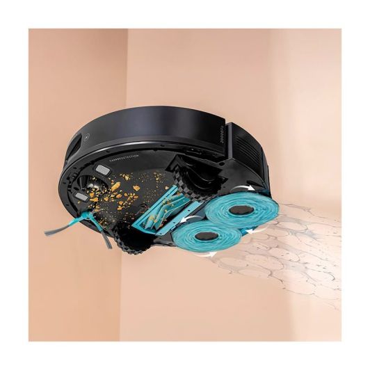 Cecotec Robot Aspirador y Friegasuelos con IA Conga M100 Spin AI. Inteligencia Artificial, 20000Pa