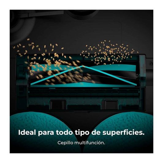 Cecotec Robot Aspirador y Friegasuelos con Base Autovaciado Conga X50. Motor de Succión 15000Pa, Base 4 en 1, Tecnología Láser