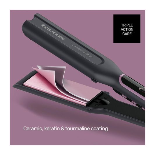Plancha Alisadora de pelo TAURUS Slimlook 3 Care. 